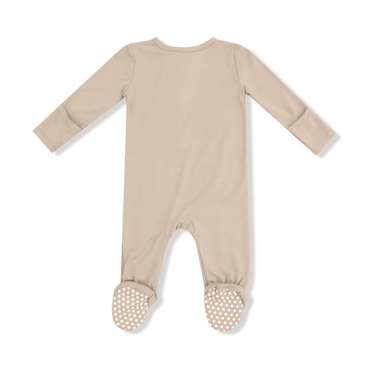 Smoke Gray 2 Way Zipper Footie
