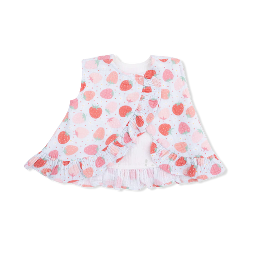 Strawberry Bliss Ruffle Back Top & Bloomer