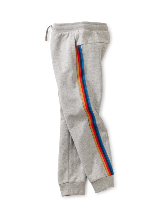 Gray Stripe Out Joggers
