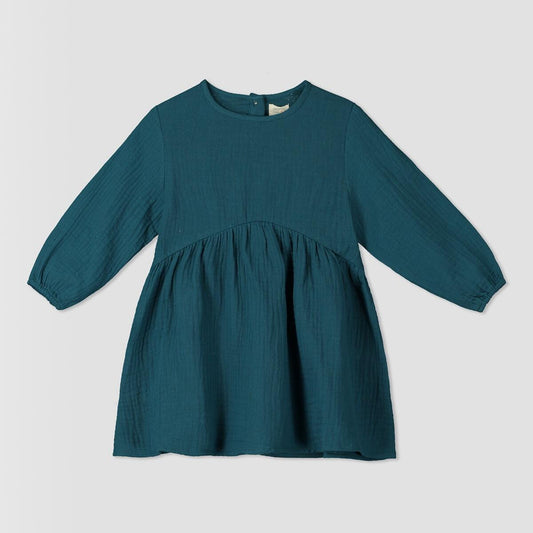 Tamsyn Dress Teal Gauze