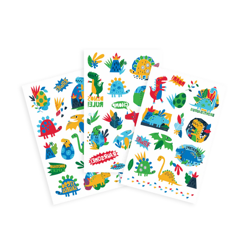Tattoo-Palooza Temporary Tattoos - Dino Days - 3 Sheets