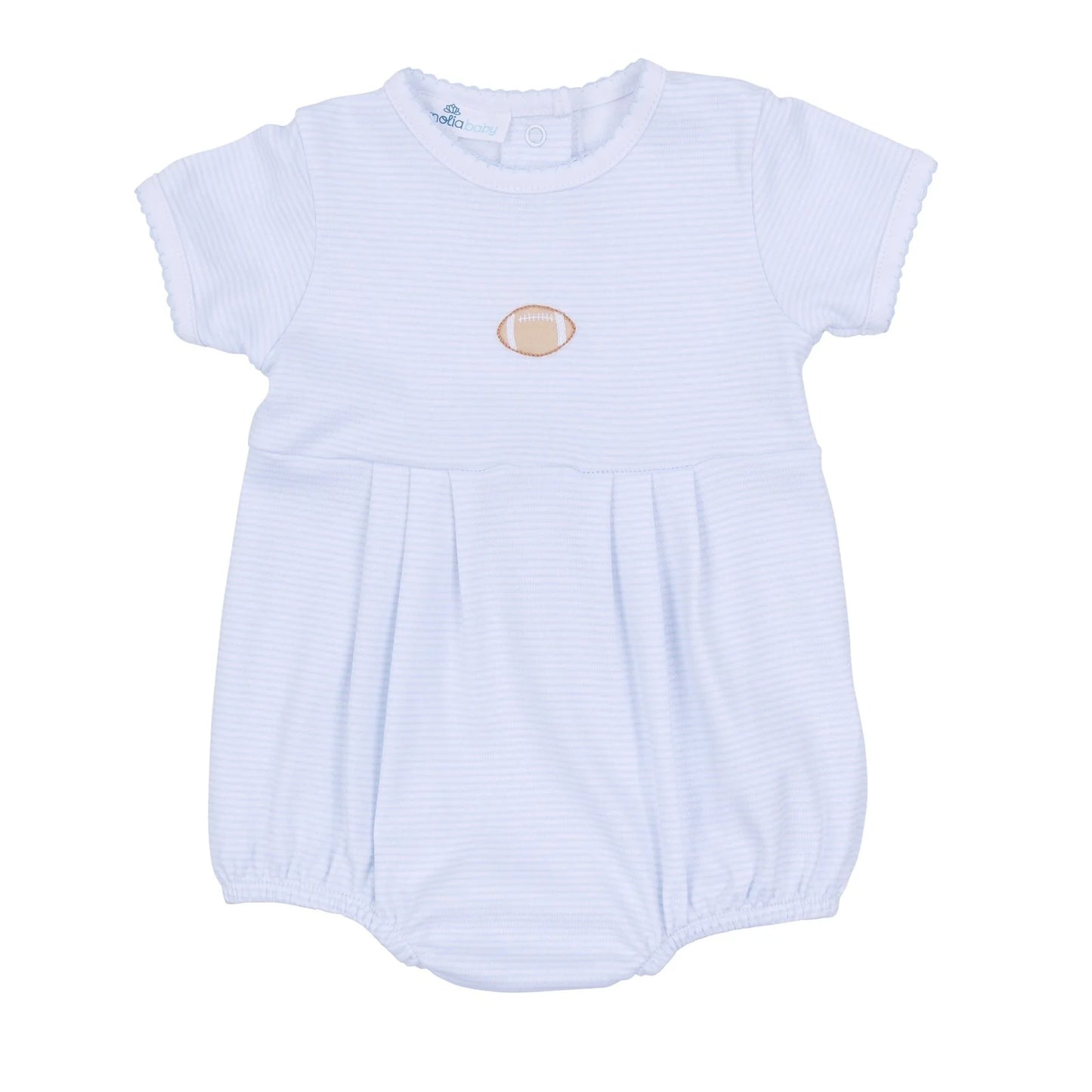 Touchdown Cutie Embroidered Bubble - Light Blue