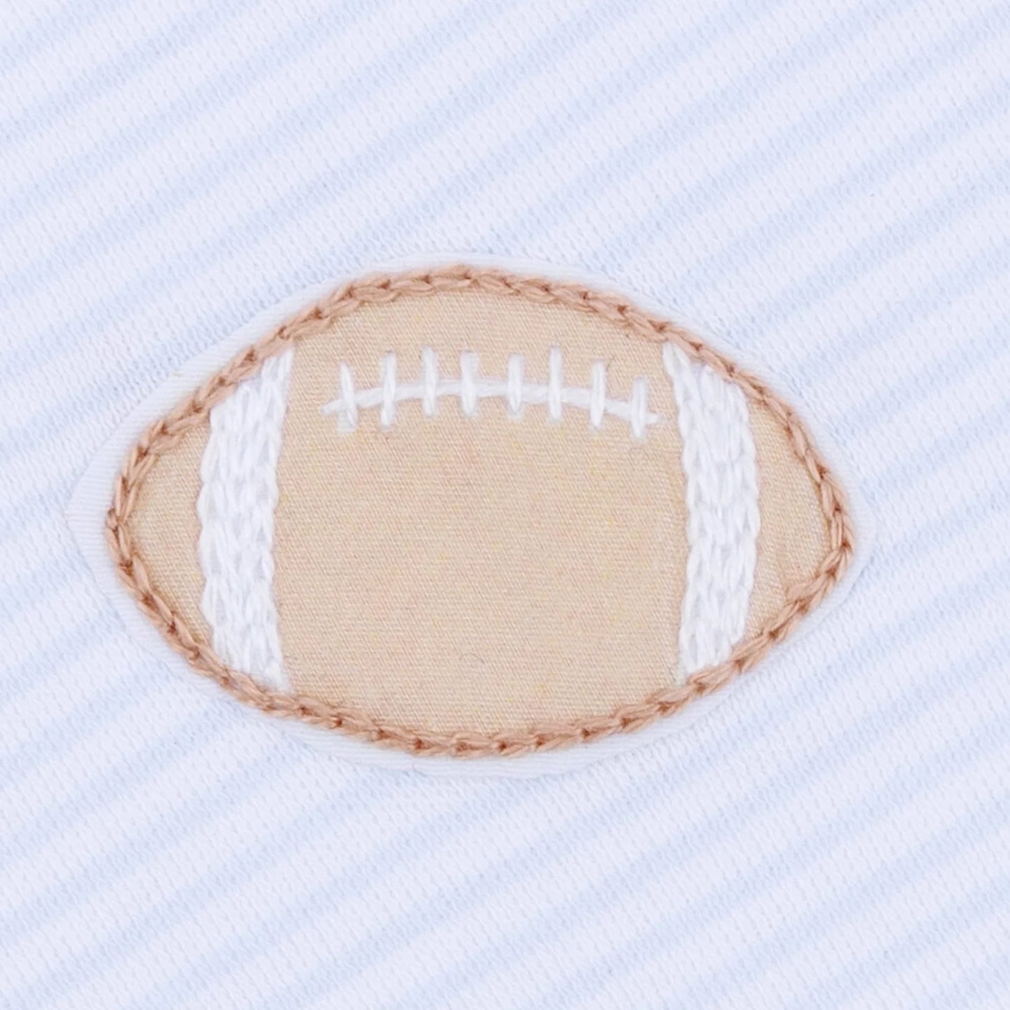 Touchdown Cutie Embroidered Bubble - Light Blue