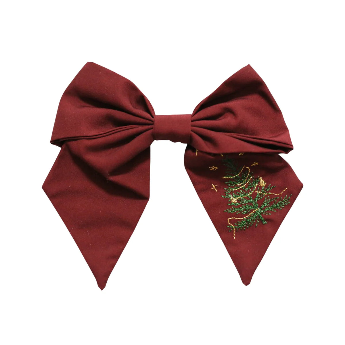 Classic Bow- Maroon Tree