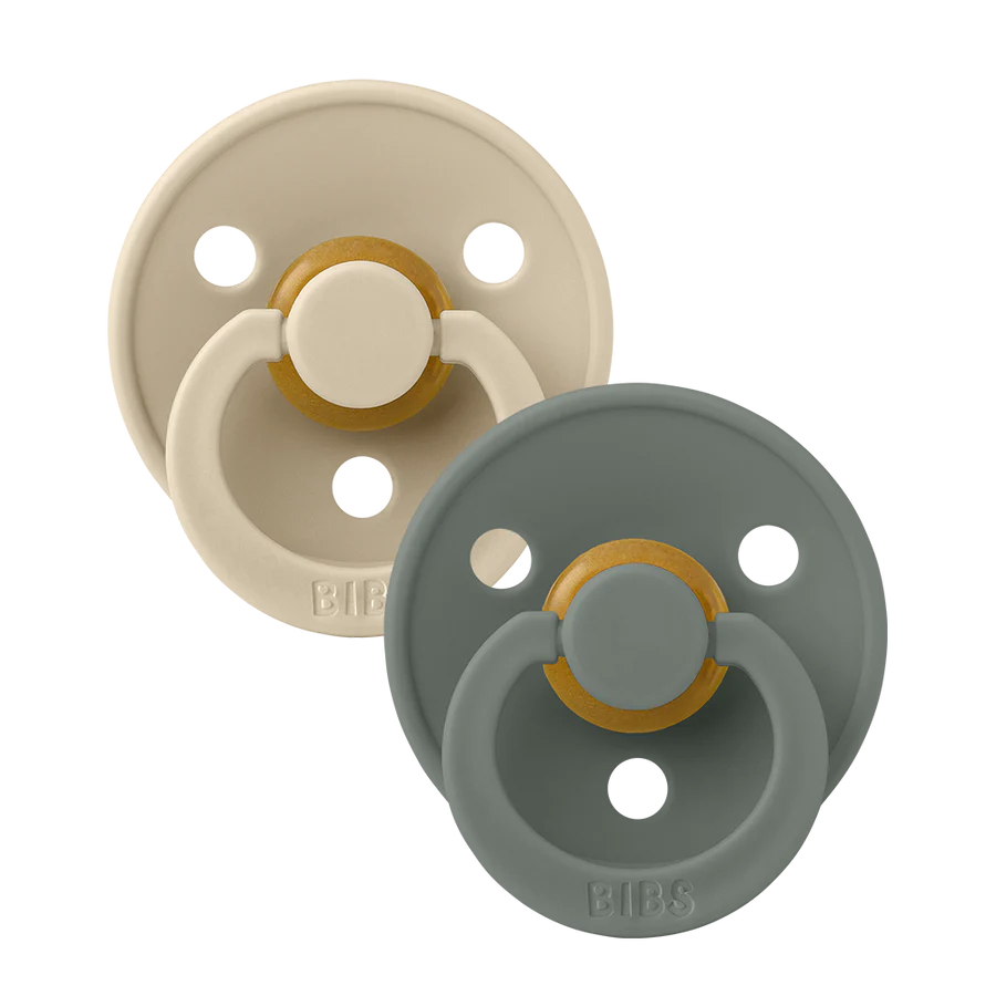 Vanilla and Pine BIBS Pacifiers