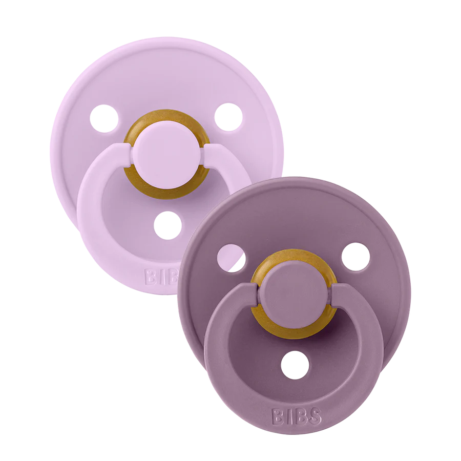 Violet Sky and Mauve BIBS Pacifiers