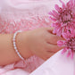 Girls Sterling Silver Pearl Baby Beaded Bracelet for Kids