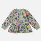Stretch Fleece Sweatshirt Sage Floral and Legging Set