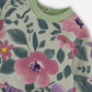 Stretch Fleece Sweatshirt Sage Floral and Legging Set