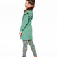 Leggings Green With Flower Print