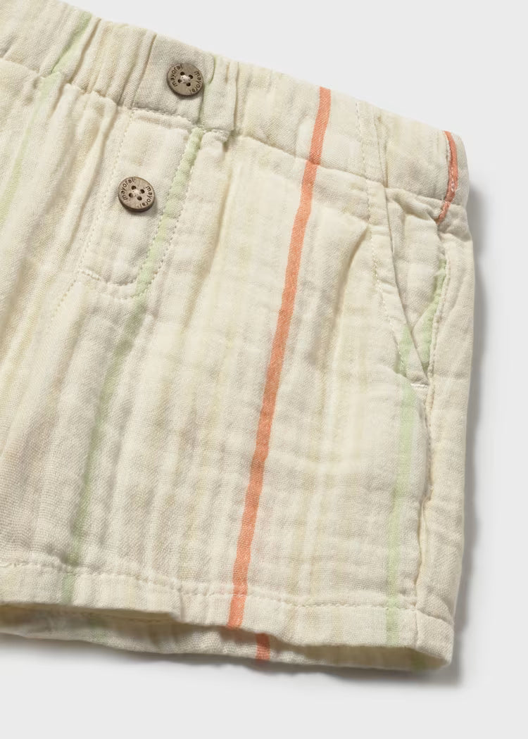 Mayoral 1216 Striped Baby Bambula Shorts