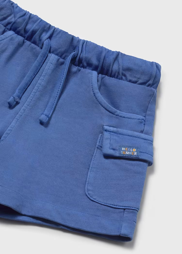 Mayoral 1223 Blue Baby Cargo Shorts