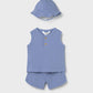 Mayoral 1294 Newborn Boy Blue 3-Piece Set