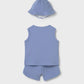 Mayoral 1294 Newborn Boy Blue 3-Piece Set