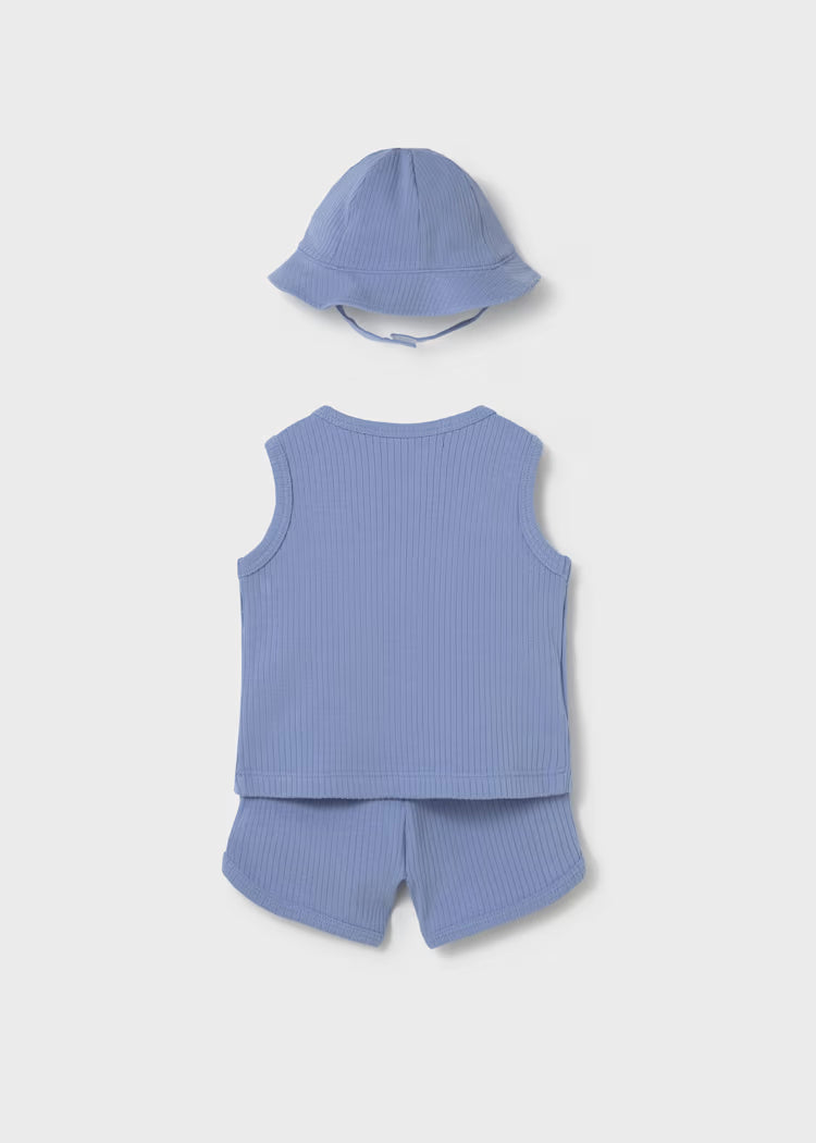 Mayoral 1294 Newborn Boy Blue 3-Piece Set