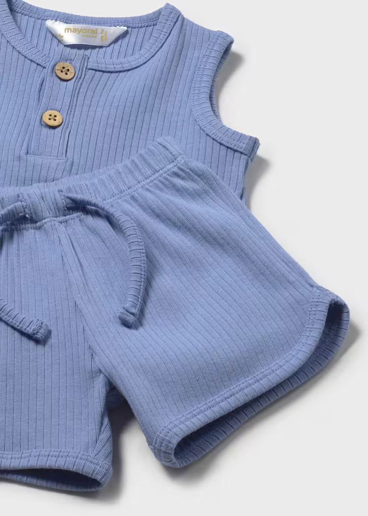 Mayoral 1294 Newborn Boy Blue 3-Piece Set