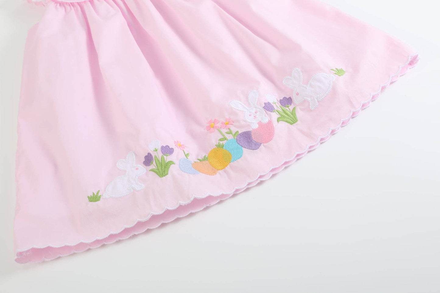 Pink Easter Applique Dress