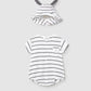Mayoral 1606 Newborn Boy Romper and Hat Set