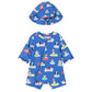 Puppy Print Rashguard One Piece and Matching Hat