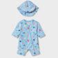 Mayoral 1620 Newborn Boy 2-Piece Swim Set with Sun Protection