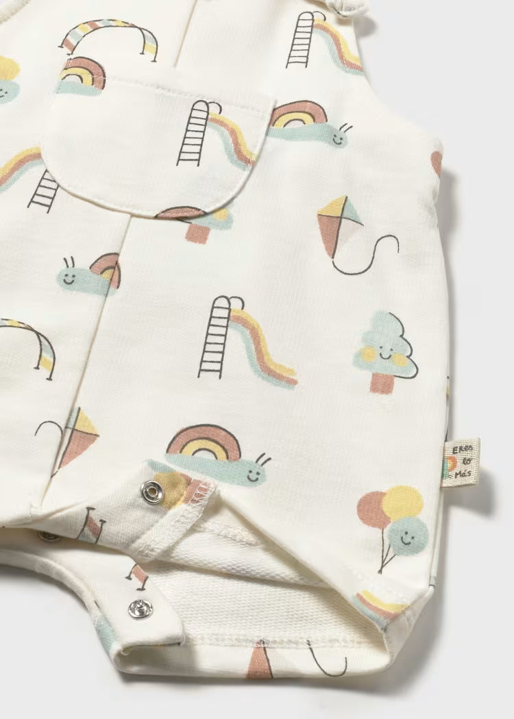 Mayoral 1645 Newborn Printed Dungaree