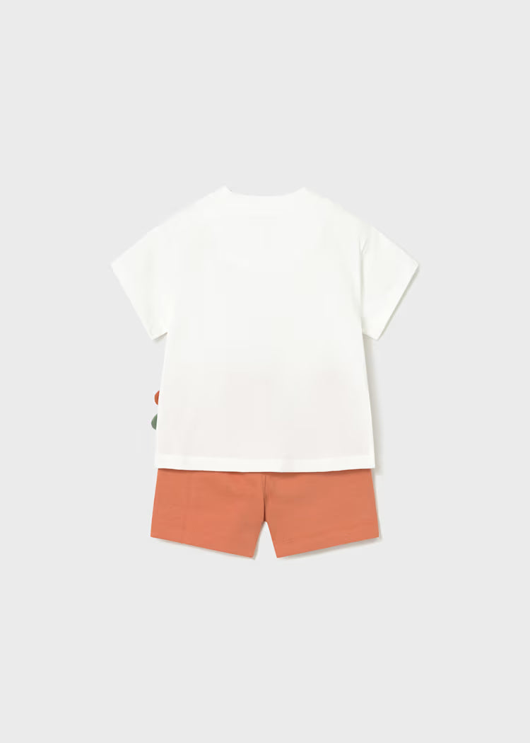 Mayoral 1668 Baby Knit Shorts and T-Shirt 2-Piece Set