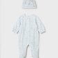 Mayoral 1706 Newborn Girl One-Piece Sleeper with Hat Set
