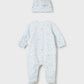 Mayoral 1706 Newborn Girl One-Piece Sleeper with Hat Set