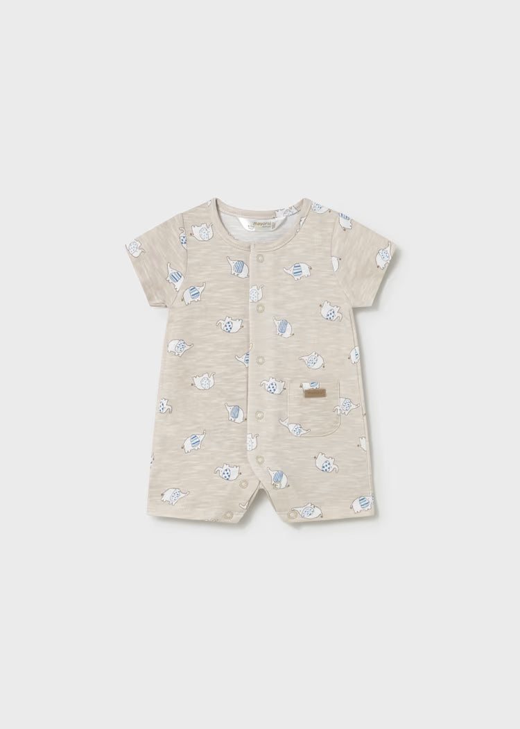 Mayoral 1717 Newborn Boy Printed Romper