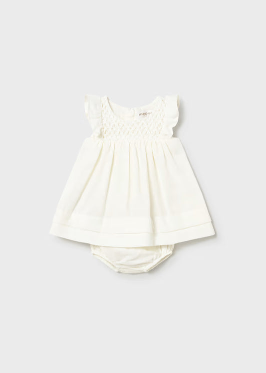 Mayoral 1803 Newborn Girl Dress with Bloomers