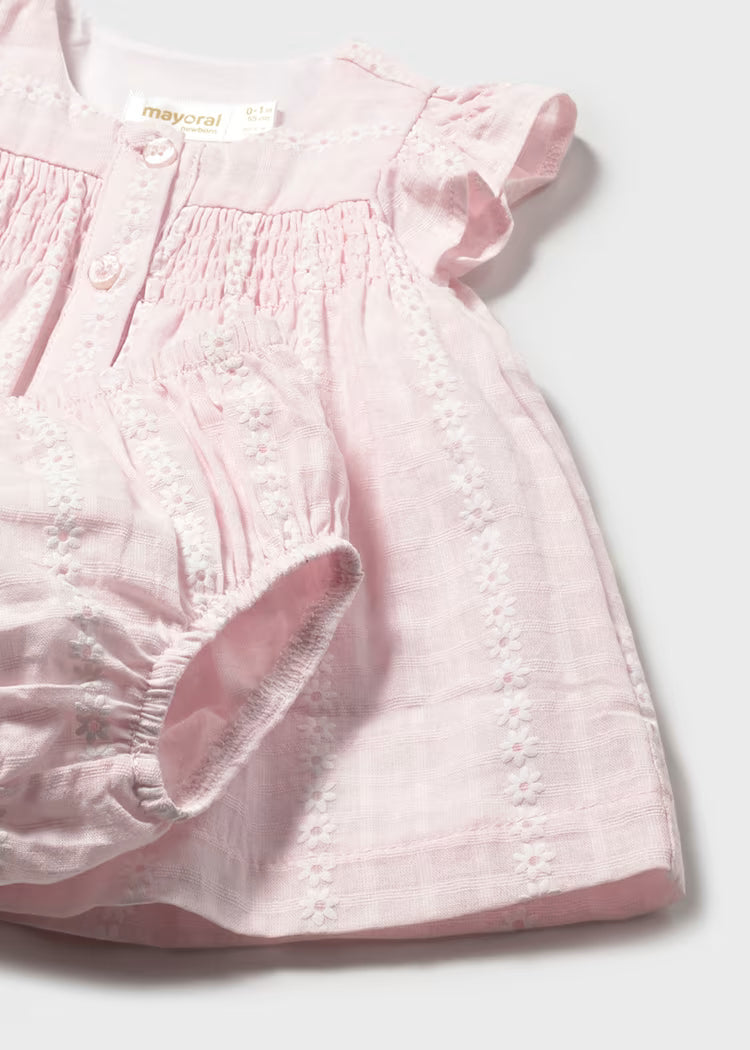 Mayoral 1805 Newborn Girl Chiffon Dress