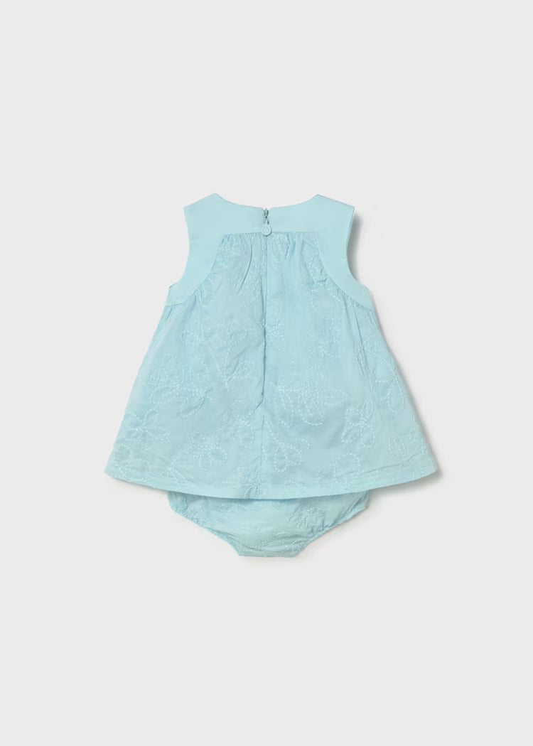 Mayoral 1813 Newborn Girl Embroidered Dress with Bloomers
