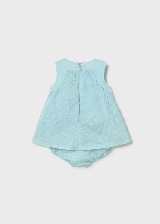 Mayoral 1813 Newborn Girl Embroidered Dress with Bloomers