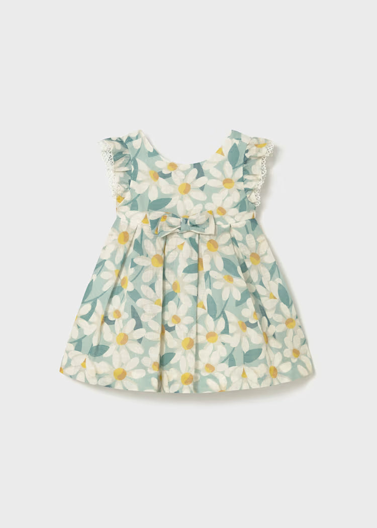 Mayoral 1910 Baby Floral Print Ruffled Dress