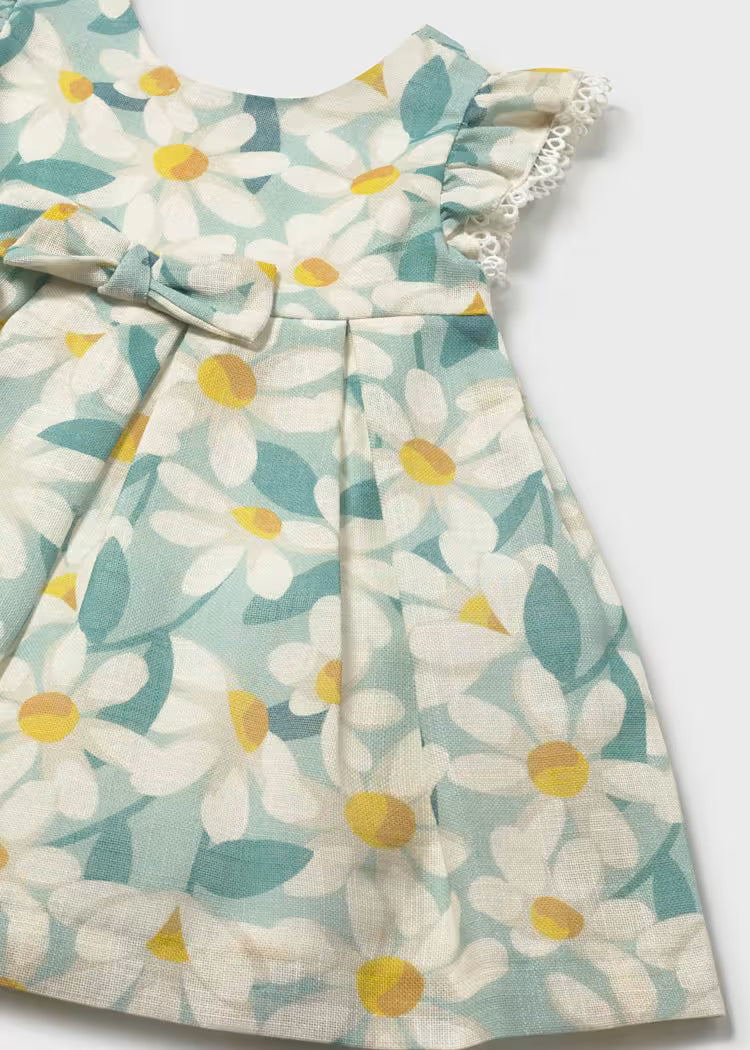 Mayoral 1910 Baby Floral Print Ruffled Dress