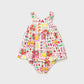 Mayoral 1927 Baby Printed Dress with Bloomers