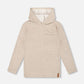 Long Sleeve Super Soft Brushed Jersey Hooded Tee Heather Beige