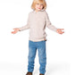 Long Sleeve Super Soft Brushed Jersey Hooded Tee Heather Beige