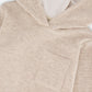 Long Sleeve Super Soft Brushed Jersey Hooded Tee Heather Beige