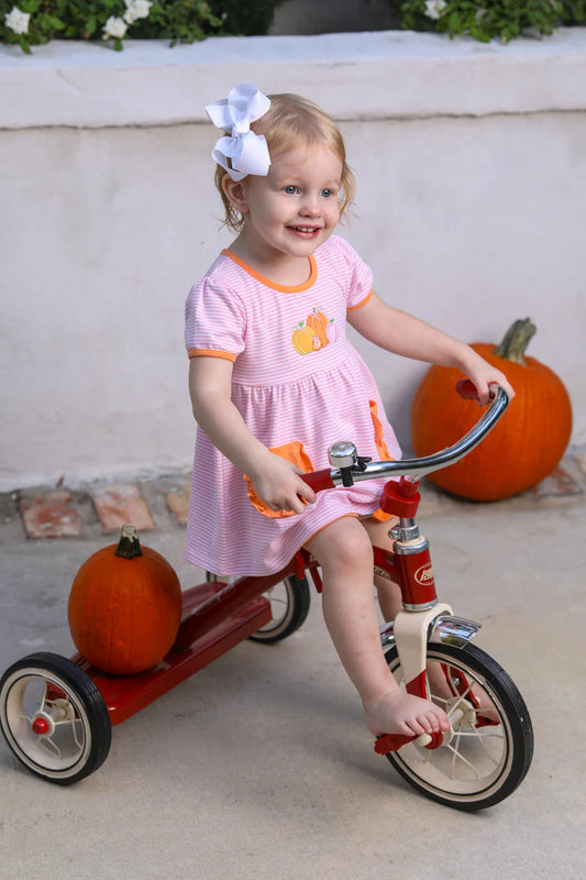 Pumpkin Patch Short Sleeve Bloomer Set