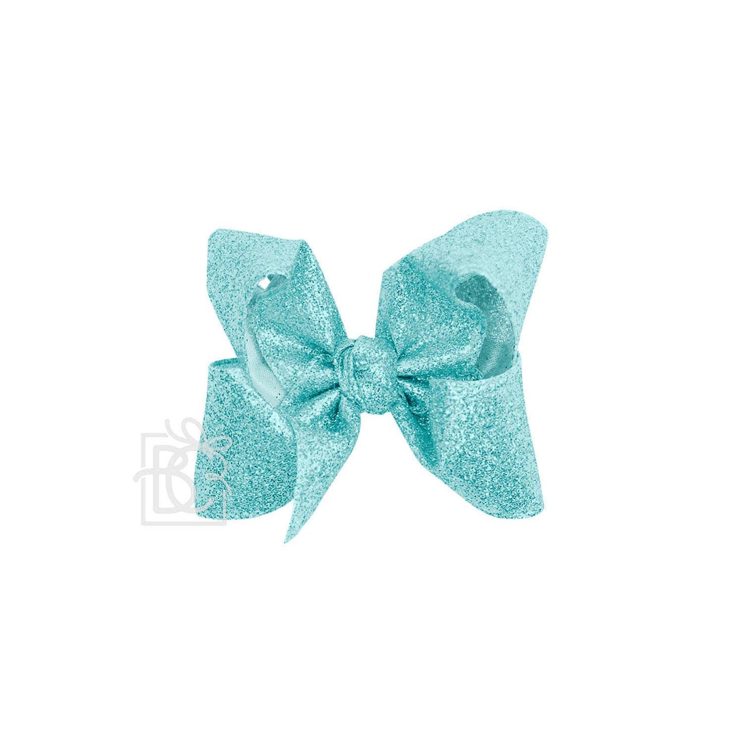 GLITTER METALLIC BOW ON CLIP