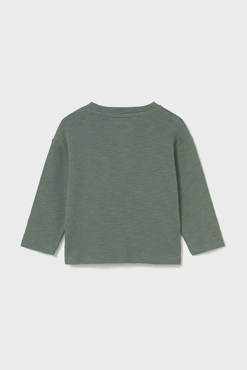Mayoral 2064 Green Long Sleeve Pocket Tee