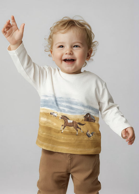 Mayoral 2068 Baby Landscape T-Shirt