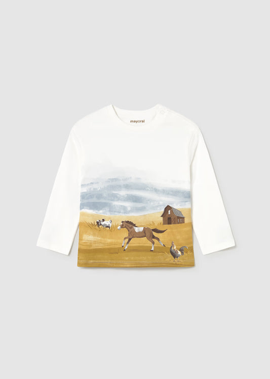 Mayoral 2068 Baby Landscape T-Shirt