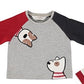 Muerdago Dog Raglan Sleeve Tee