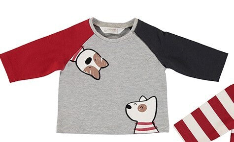 Muerdago Dog Raglan Sleeve Tee