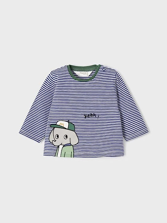 Blue Stripe Elephant Tee