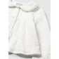 Mayoral 2114 Natural Baby Girl Button Up Collard Shirt