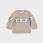 Mayoral 2369 Boy Jacquard Car Sweater
