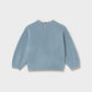 Mayoral 2383 Blue Flower Fuzzy Sweater
